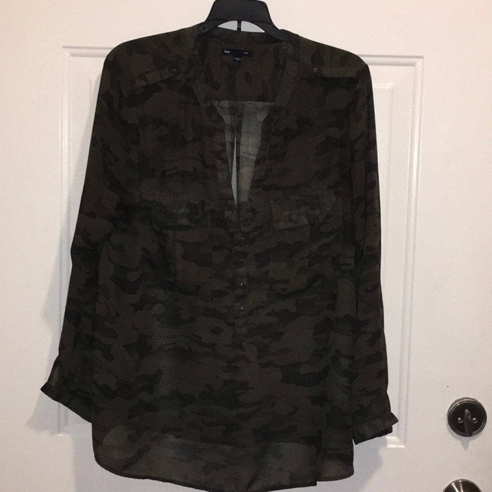 Gap XL camo tunic shirt!